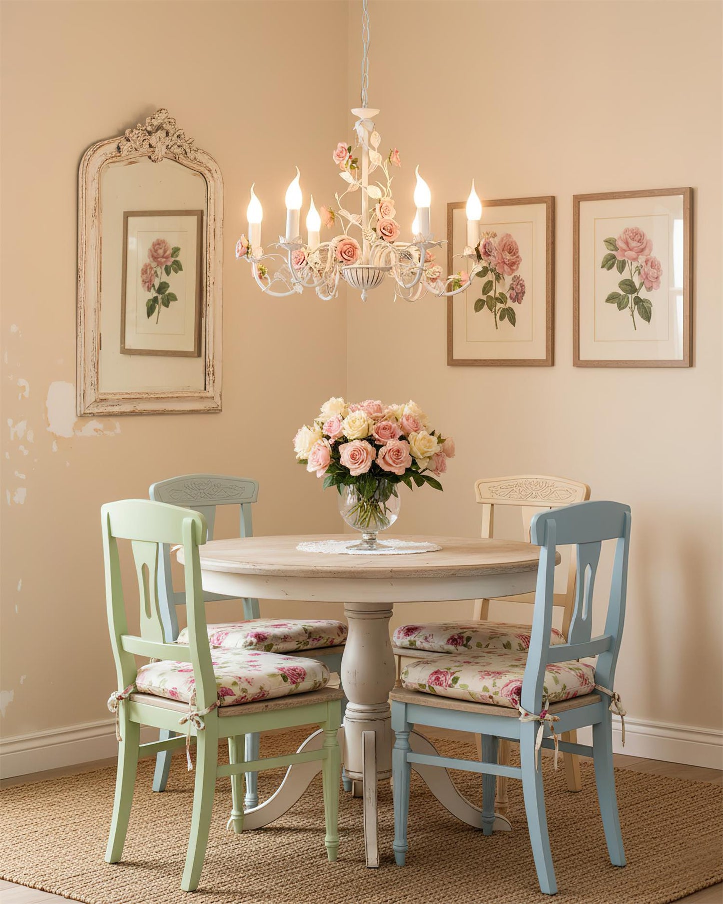 Beauty | Rose Flowers Chandelier