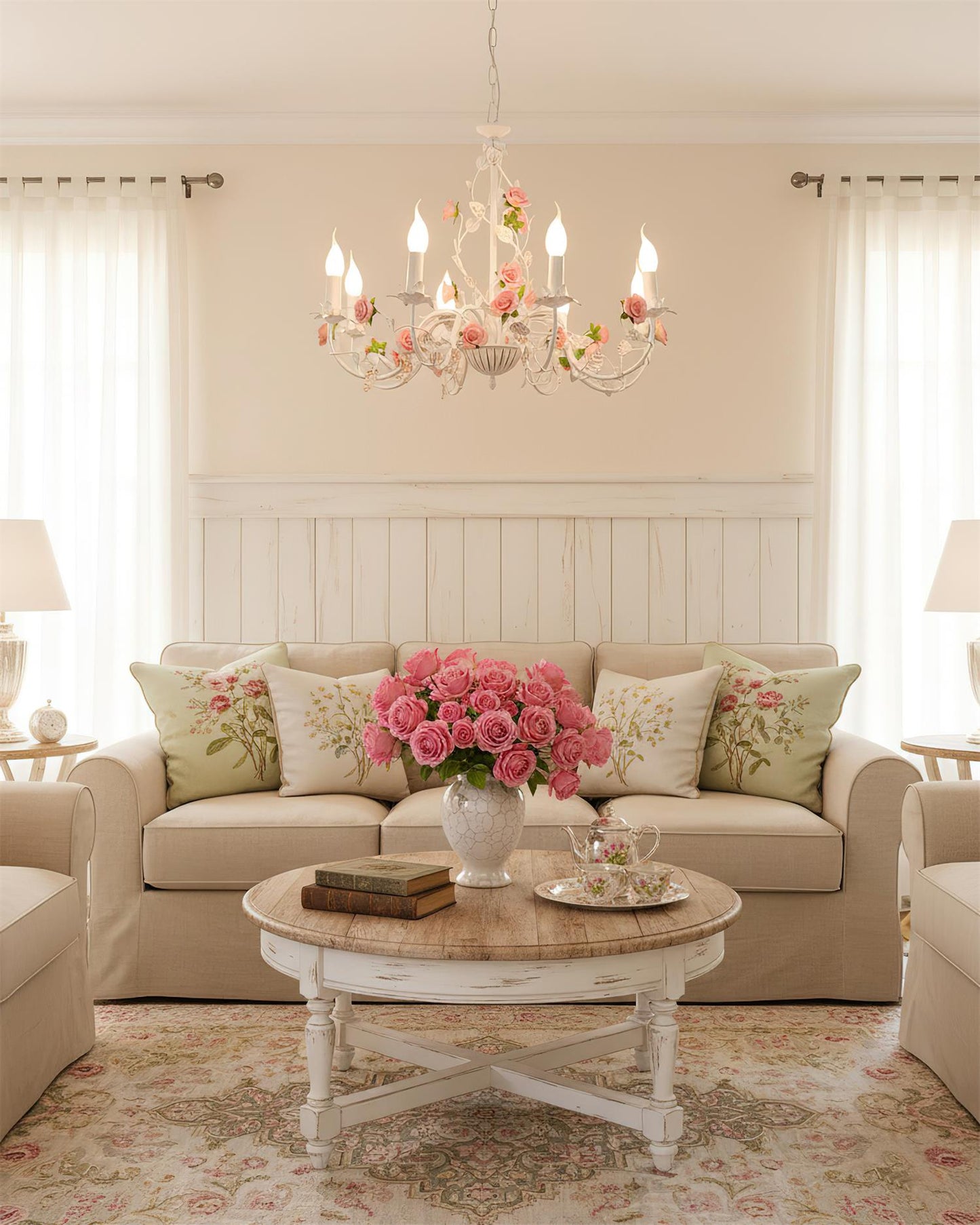 Beauty | Rose Flowers Chandelier