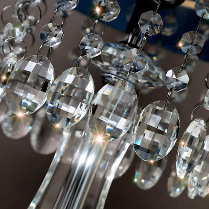 Cici | Crystal Table Lamp with Blue Lampshade