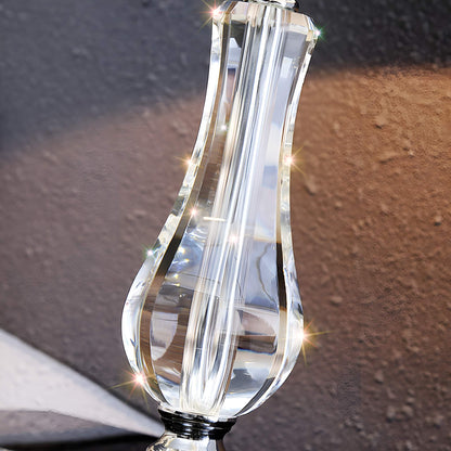 Cici | Crystal Table Lamp with Blue Lampshade